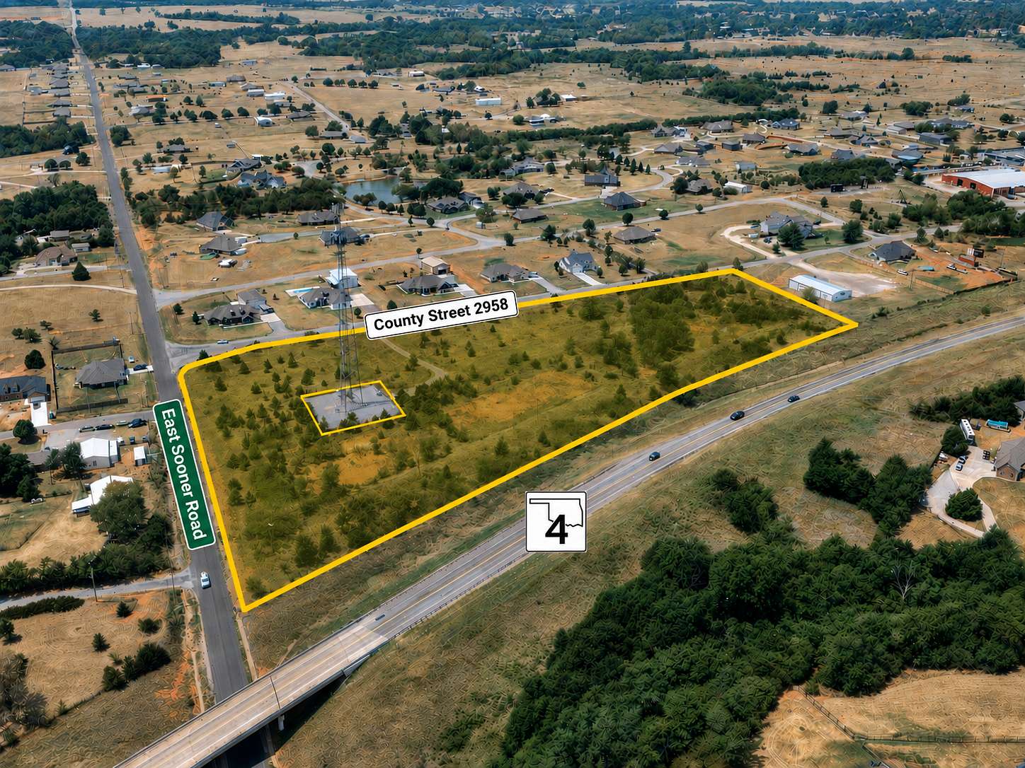 9.2 Acres of Mixed-Use Land for Sale in Bridge Creek, Oklahoma