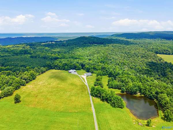 38 Acres of Land with Home for Sale in Fort Payne, Alabama