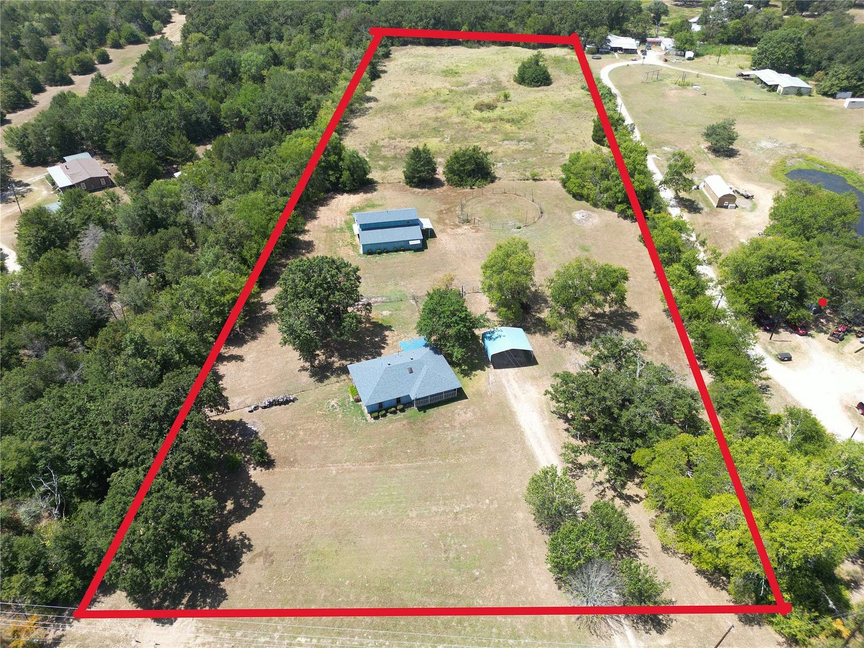 7 Acres of Land with Home for Sale in Terrell, Texas