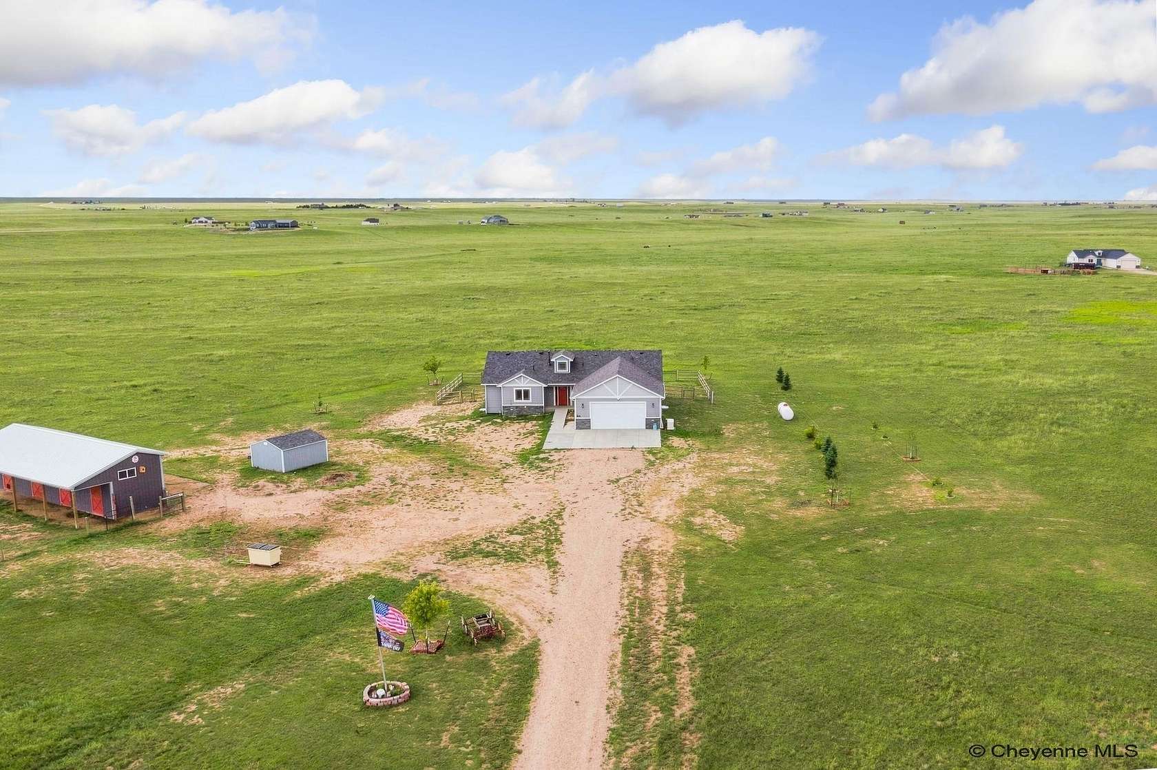 35 Acres of Land with Home for Sale in Cheyenne, Wyoming