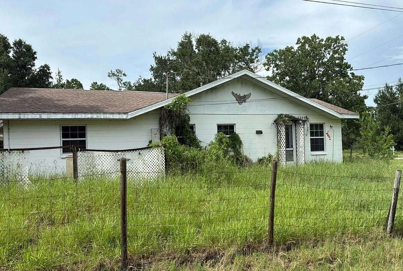 4 Acres of Land with Home for Auction in Dunnellon, Florida