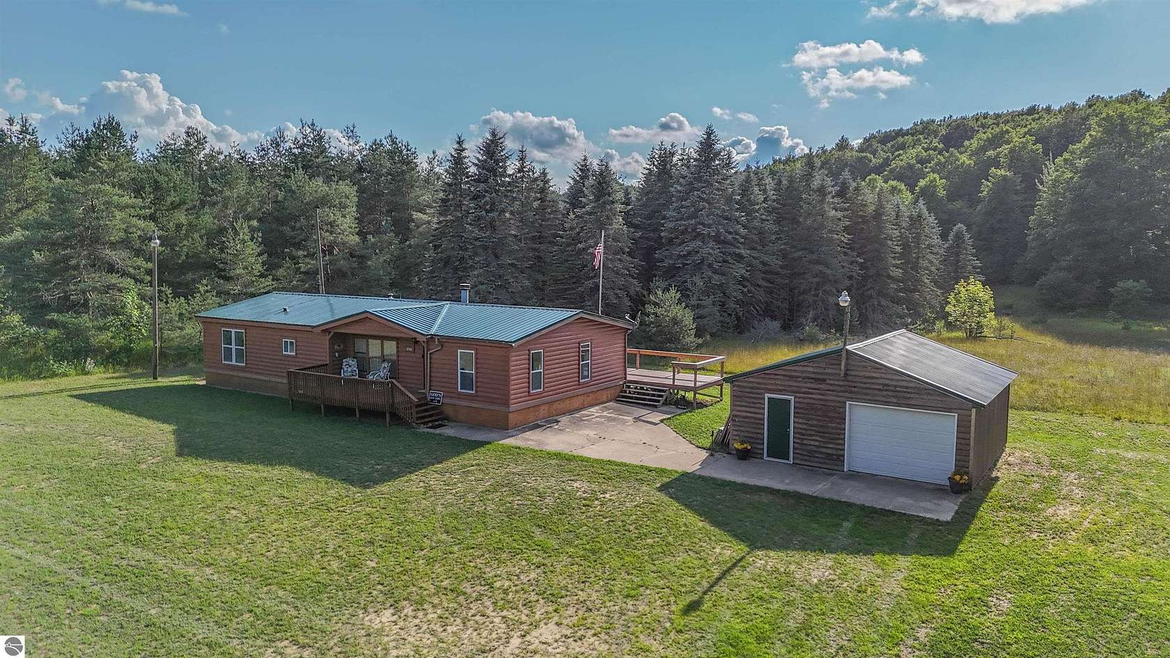 5 Acres of Land with Home for Sale in Mesick, Michigan
