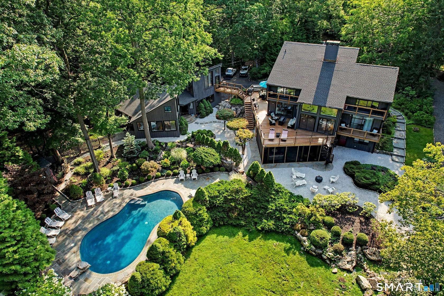4.39 Acres of Land with Home for Sale in Ridgefield, Connecticut