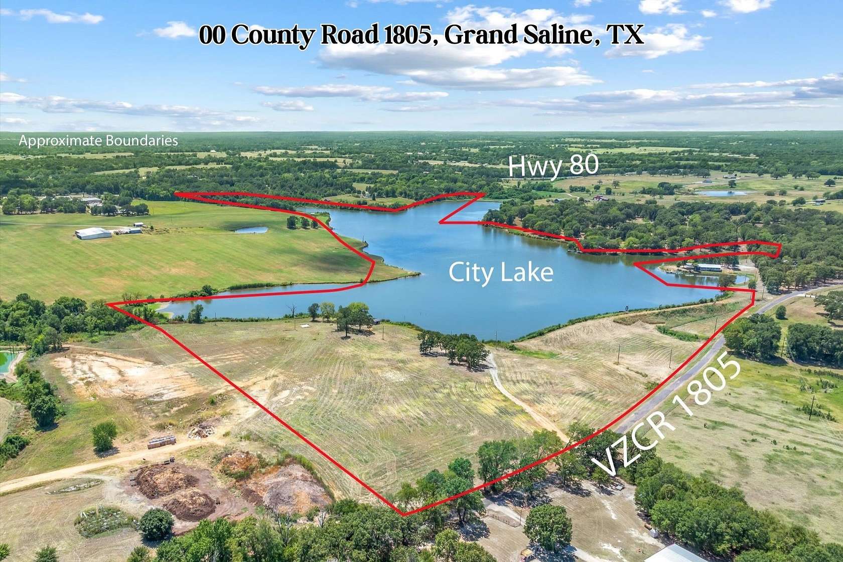 74 Acres of Recreational & Residential Land for Sale in Grand Saline, Texas
