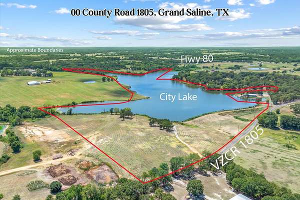 74 Acres of Recreational & Residential Land for Sale in Grand Saline, Texas
