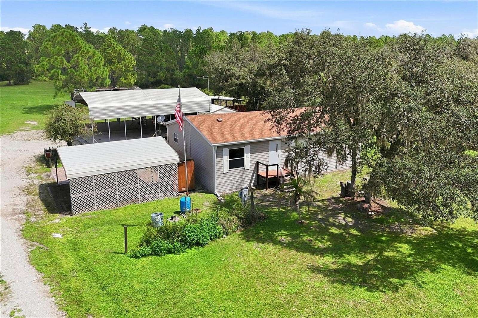 5 Acres of Land with Home for Sale in Myakka City, Florida
