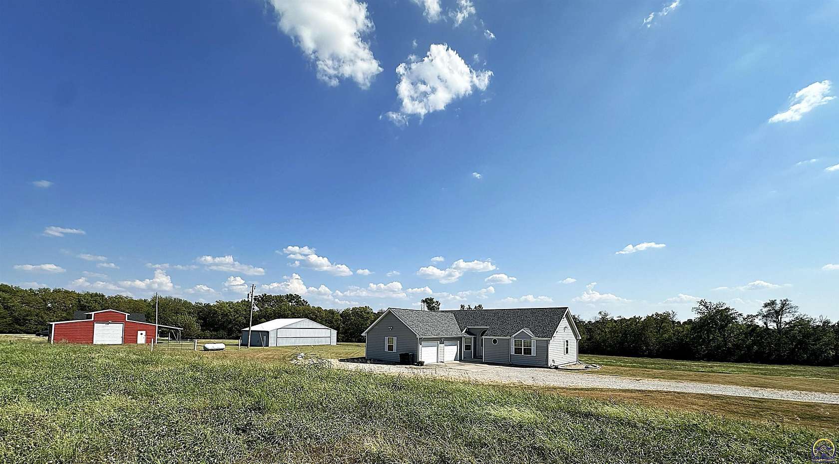 13.6 Acres of Land with Home for Sale in Berryton, Kansas