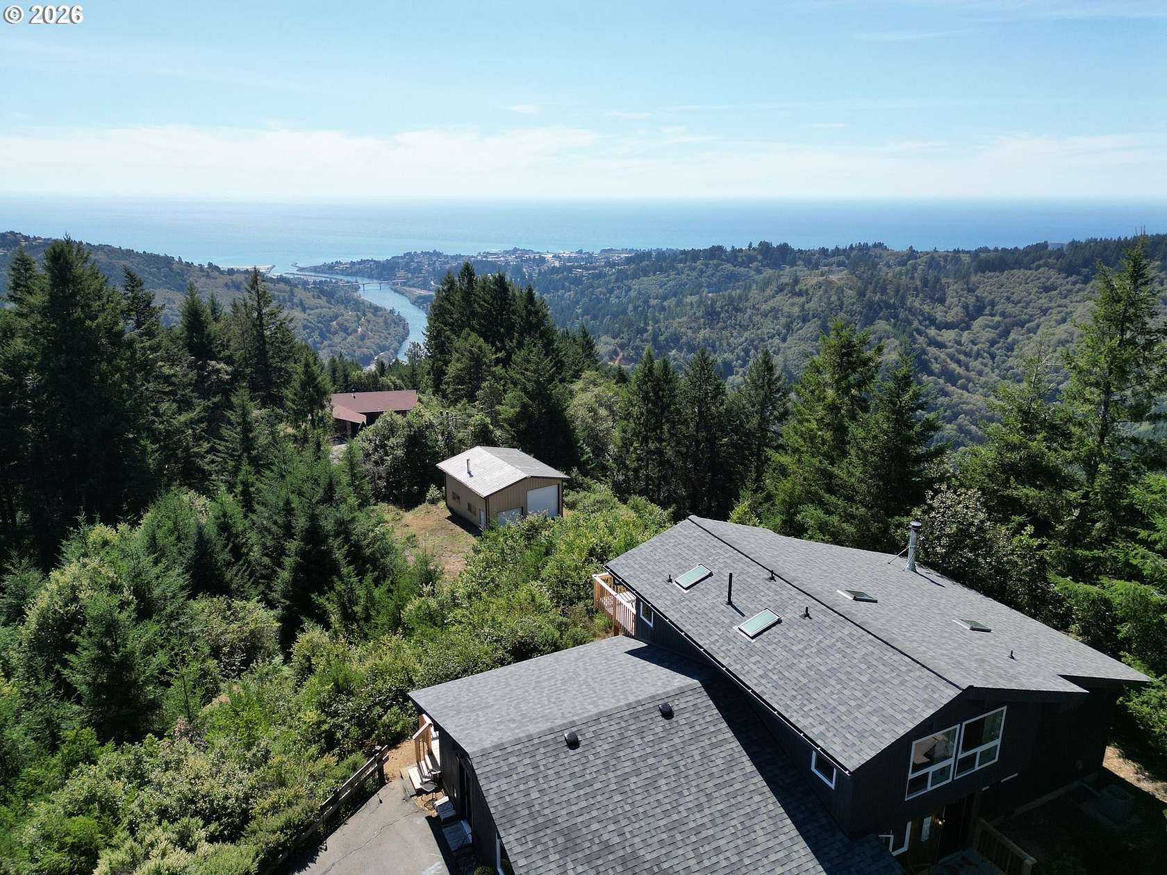 2.88 Acres of Land with Home for Sale in Brookings, Oregon