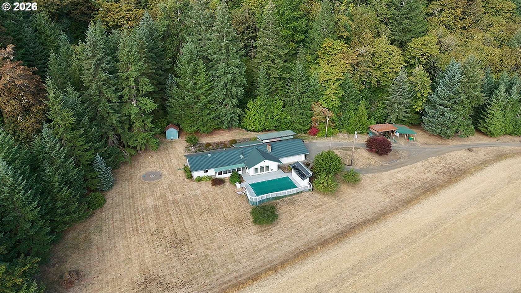 12.7 Acres of Recreational Land with Home for Sale in Forest Grove, Oregon