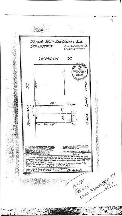 0.14 Acres of Land for Sale in New Orleans, Louisiana