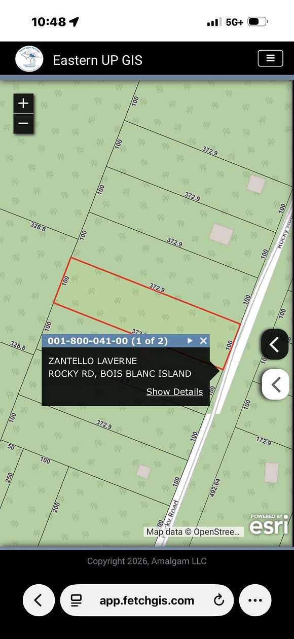 0.85 Acres of Residential Land for Sale in Bois Blanc Township, Michigan