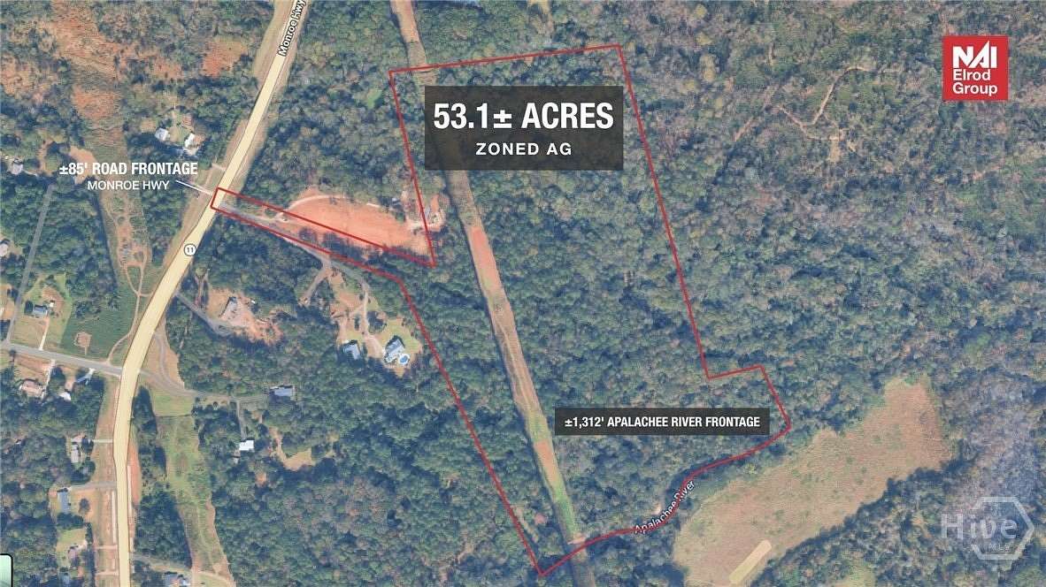 53.1 Acres of Land for Sale in Bethlehem, Georgia
