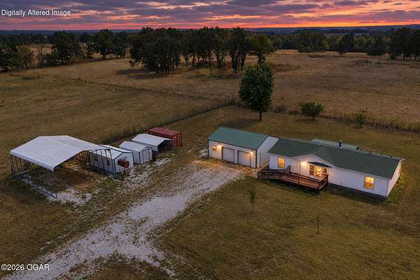 20.6 Acres of Land with Home for Sale in La Russell, Missouri