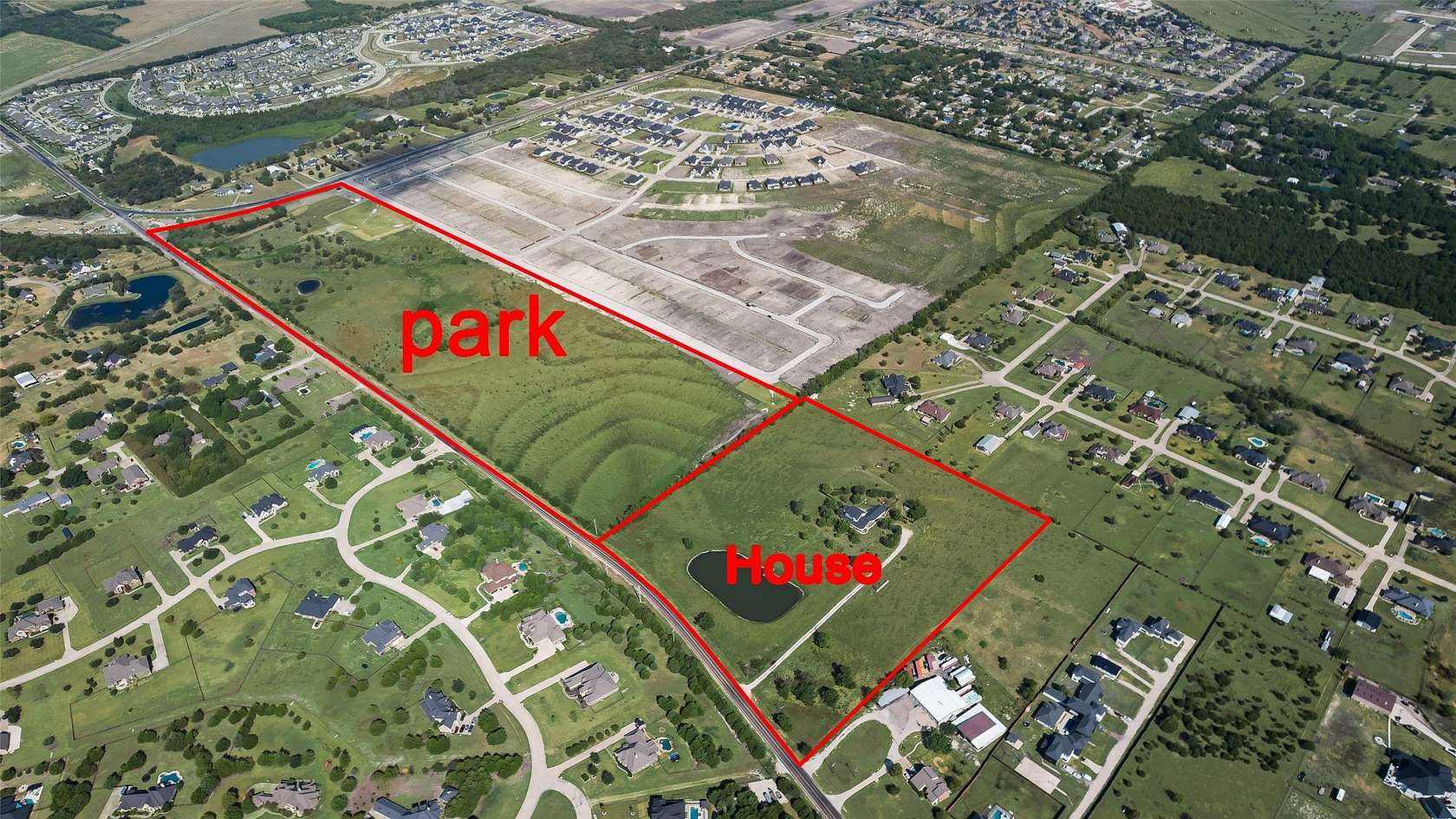 15 Acres of Recreational Land with Home for Sale in Rockwall, Texas