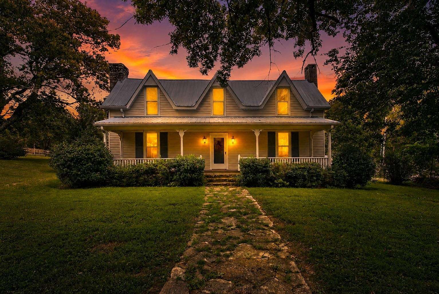 44.9 Acres of Agricultural Land with Home for Sale in Lynnville, Tennessee