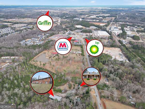 4.47 Acres of Improved Commercial Land for Sale in Griffin, Georgia