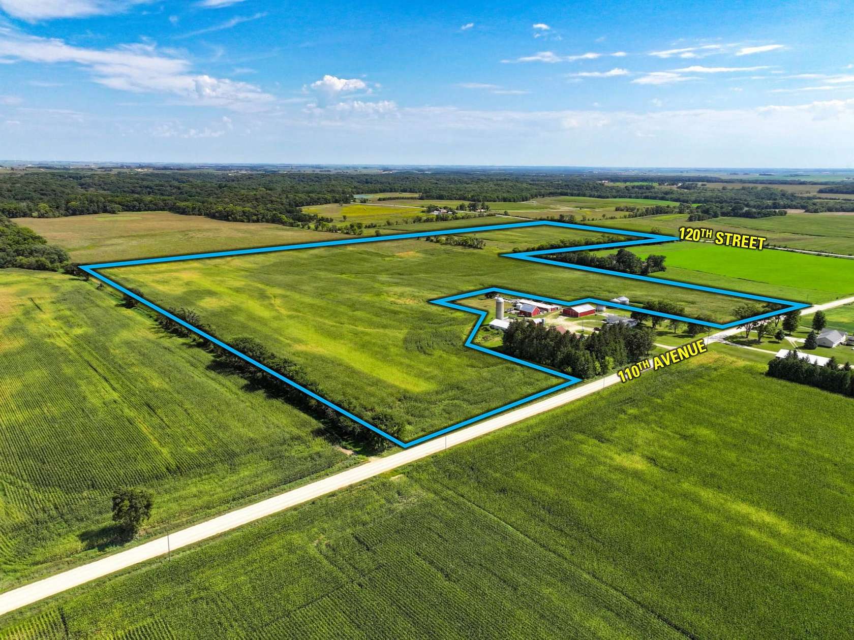 90 Acres of Land for Sale in Dundee, Iowa
