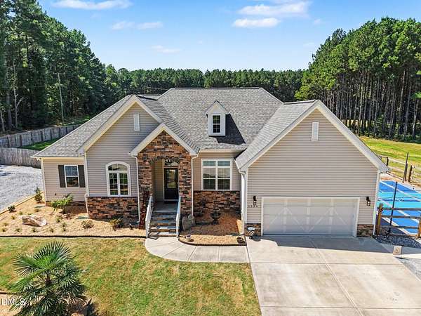 6.57 Acres of Land with Home for Sale in Benson, North Carolina