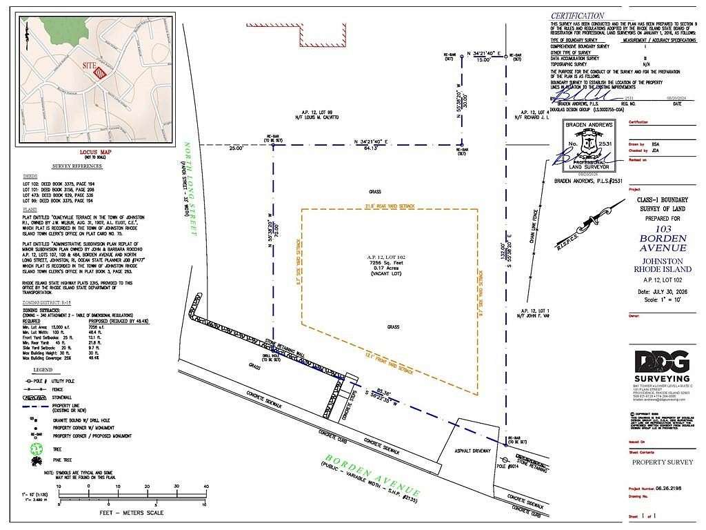 0.17 Acres of Residential Land for Sale in Johnston, Rhode Island