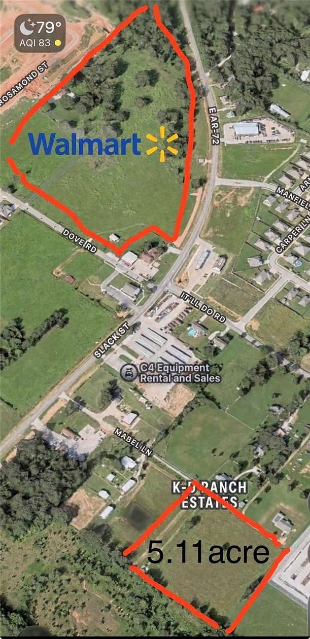 5.1 Acres of Agricultural Land for Sale in Pea Ridge, Arkansas