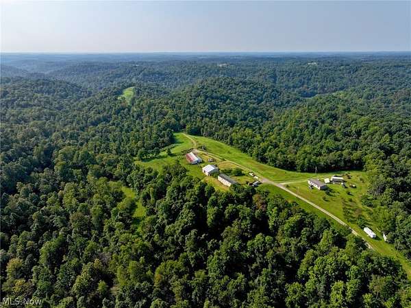 92.3 Acres of Land with Home for Auction in Lewisville, Ohio