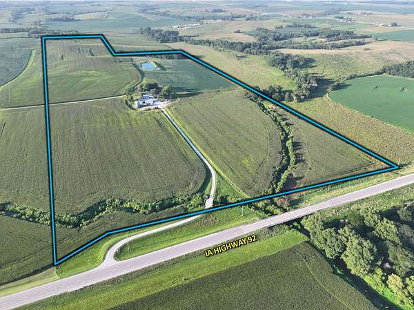 96.5 Acres of Land for Auction in Sigourney, Iowa