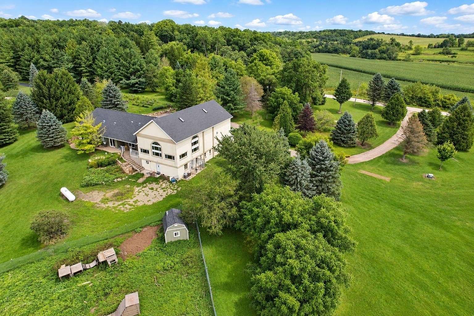 9 Acres of Land with Home for Sale in Verona, Wisconsin