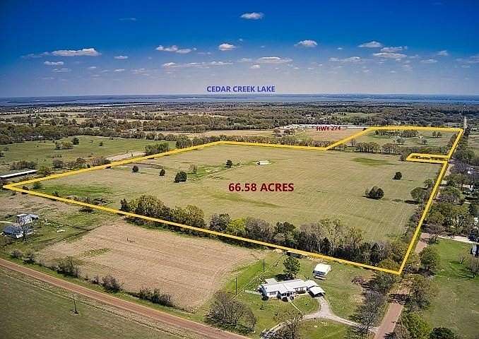 66.6 Acres of Land for Sale in Kemp, Texas