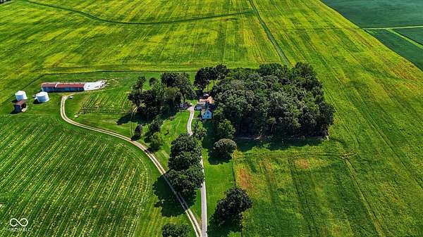 168 Acres of Land with Home for Sale in Franklin, Indiana