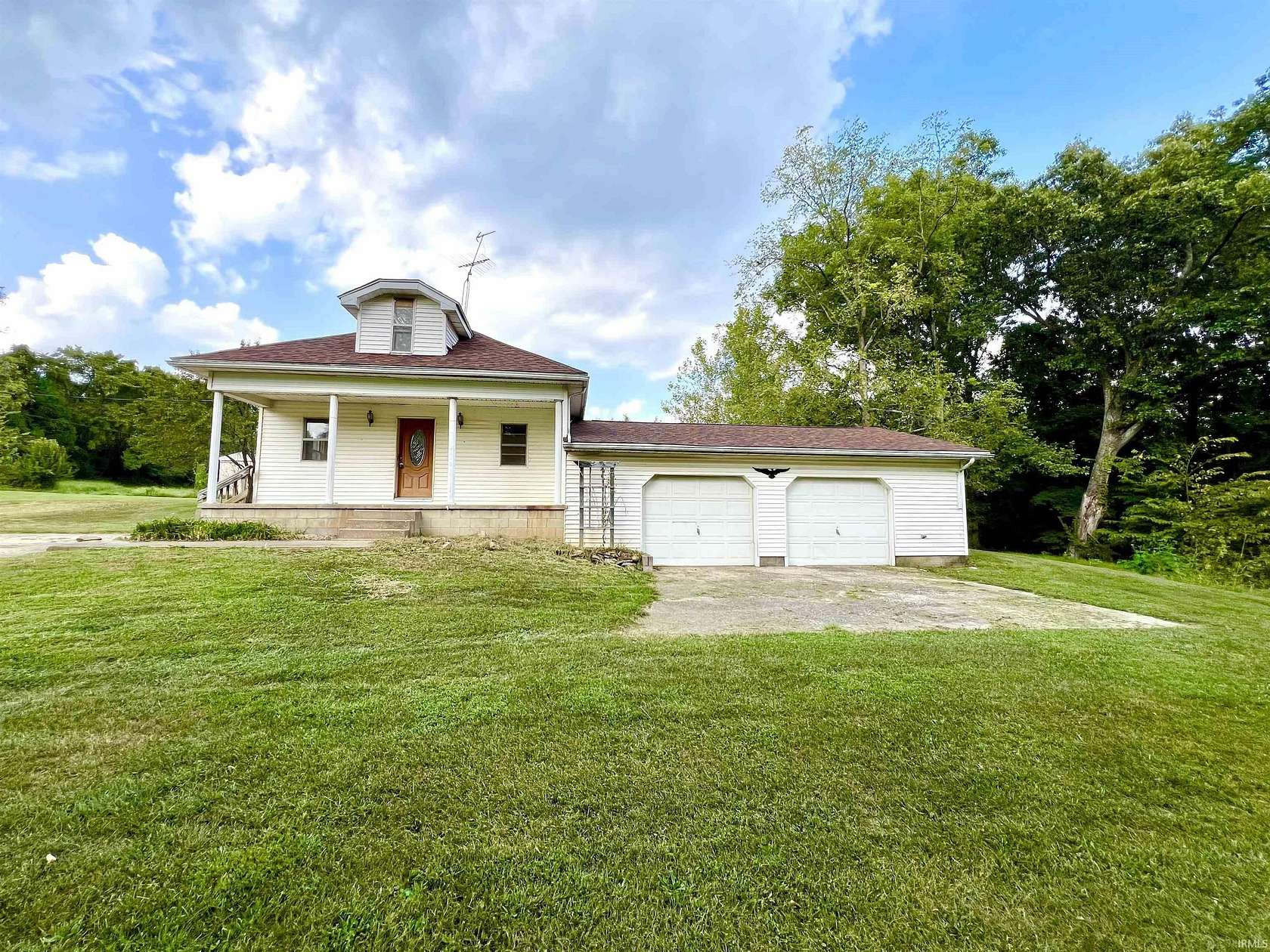 5 Acres of Land with Home for Sale in Birdseye, Indiana