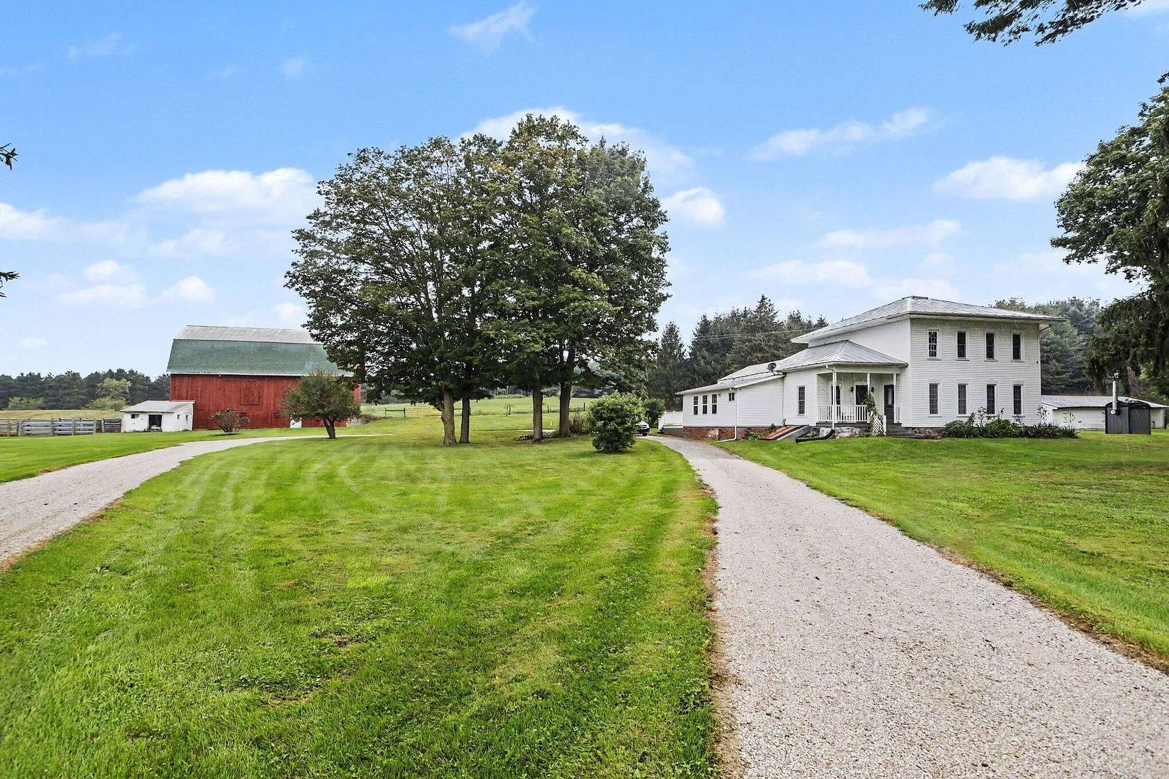 7 Acres of Land with Home for Sale in Bellevue, Michigan
