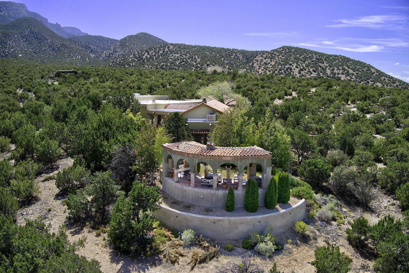 8 Acres of Land with Home for Sale in Placitas, New Mexico