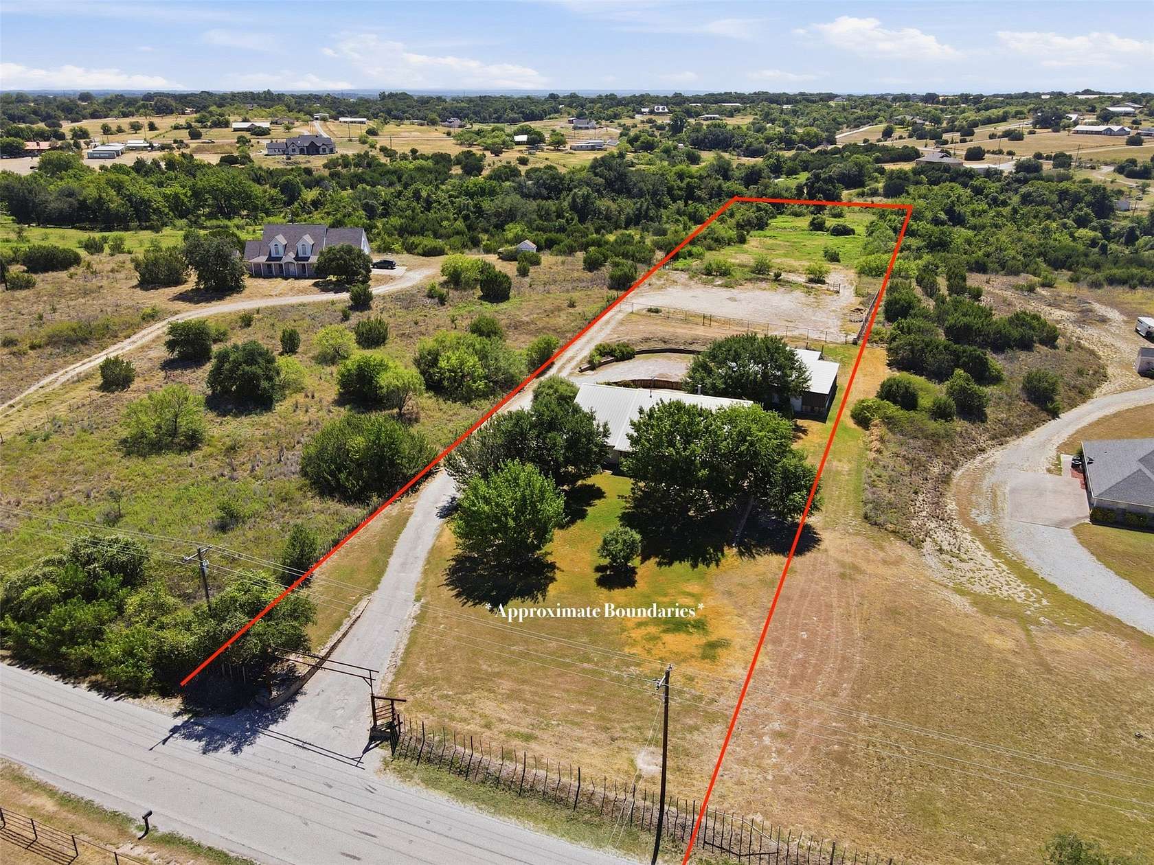 2.78 Acres of Land with Home for Sale in Weatherford, Texas