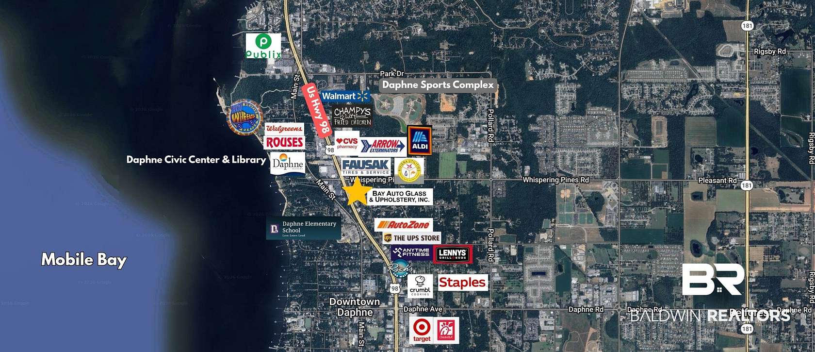 0.73 Acres of Commercial Land for Sale in Daphne, Alabama