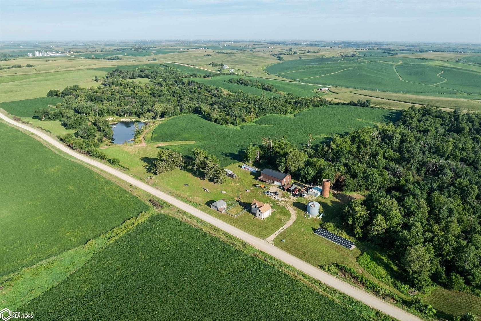 67 Acres of Land with Home for Sale in Chelsea, Iowa