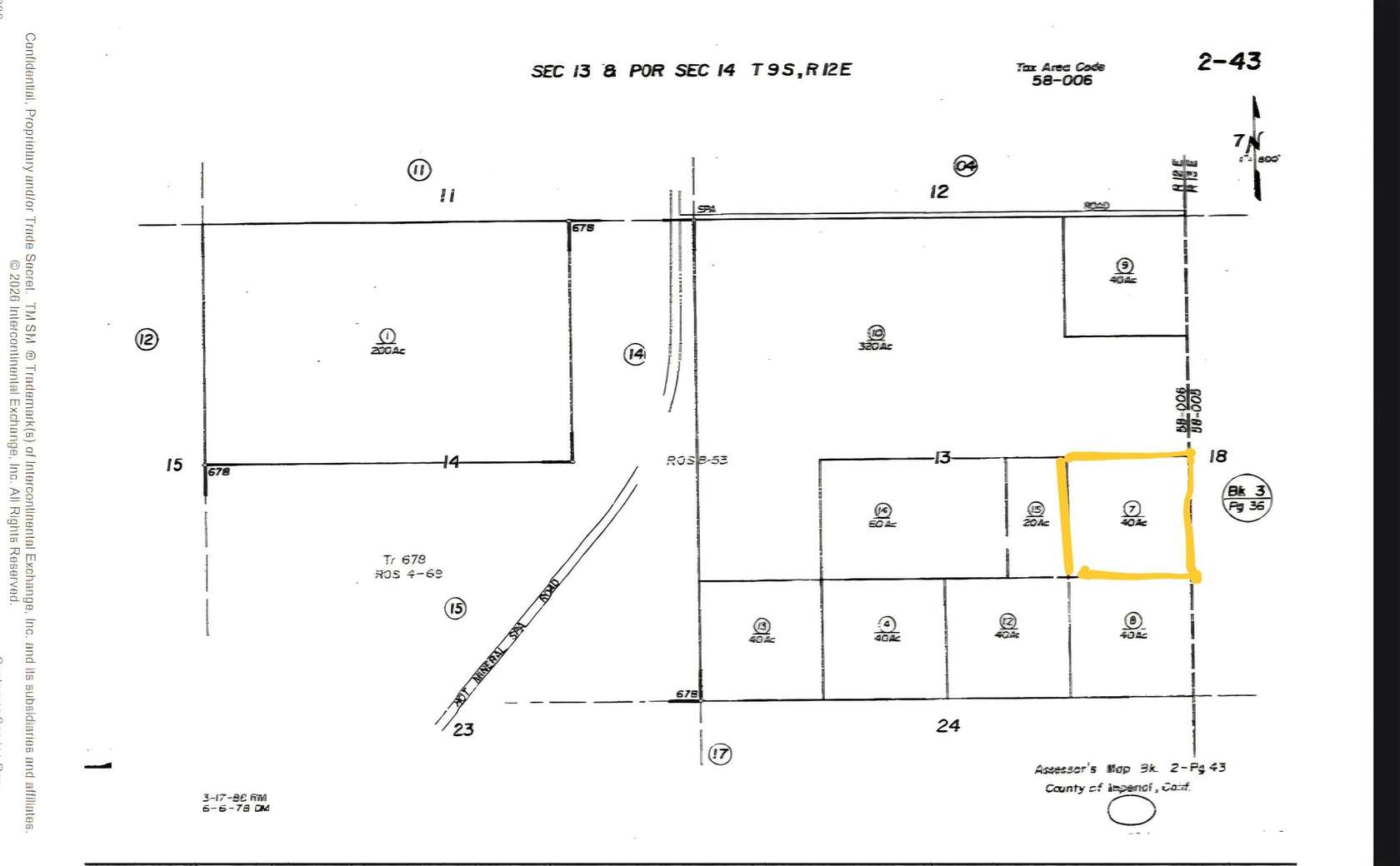 40.8 Acres of Land for Sale in Niland, California