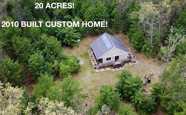 20 Acres of Recreational Land with Home for Sale in Branch Township, Michigan