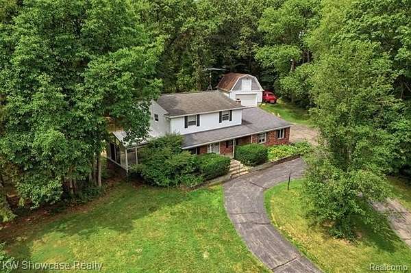 2 Acres of Land with Home for Sale in Springfield Township, Michigan