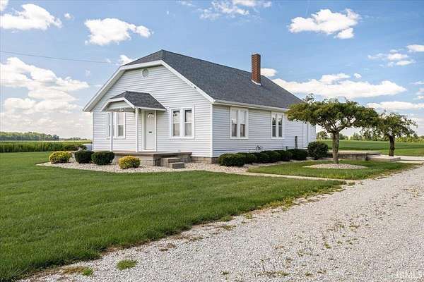 3.44 Acres of Land with Home for Sale in Montpelier, Indiana