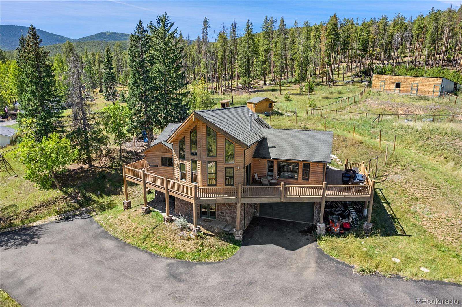 2 Acres of Land with Home for Sale in Evergreen, Colorado