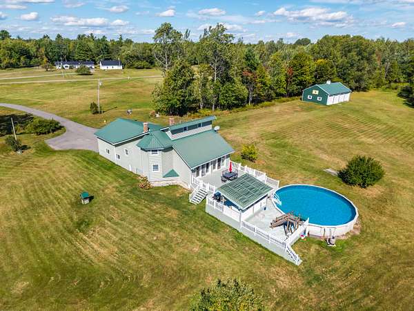 10.9 Acres of Recreational Land with Home for Sale in Palmyra, Maine