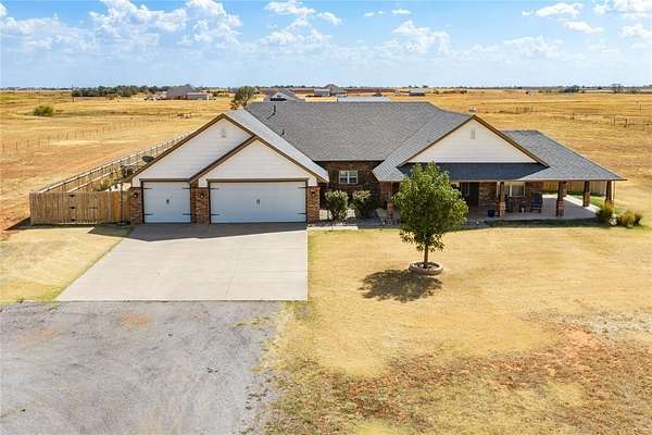 5.1 Acres of Land with Home for Sale in Piedmont, Oklahoma