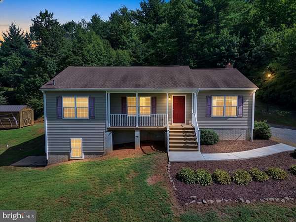 7.22 Acres of Land with Home for Sale in Reva, Virginia