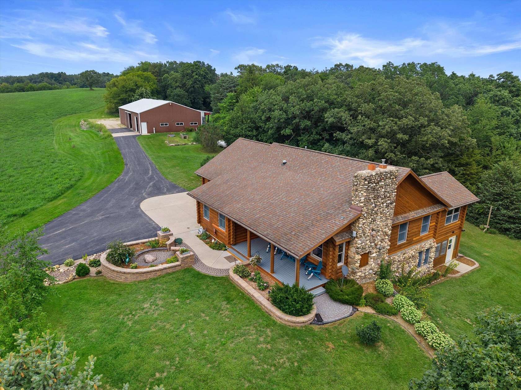 38 Acres of Land with Home for Sale in Fort Atkinson, Wisconsin