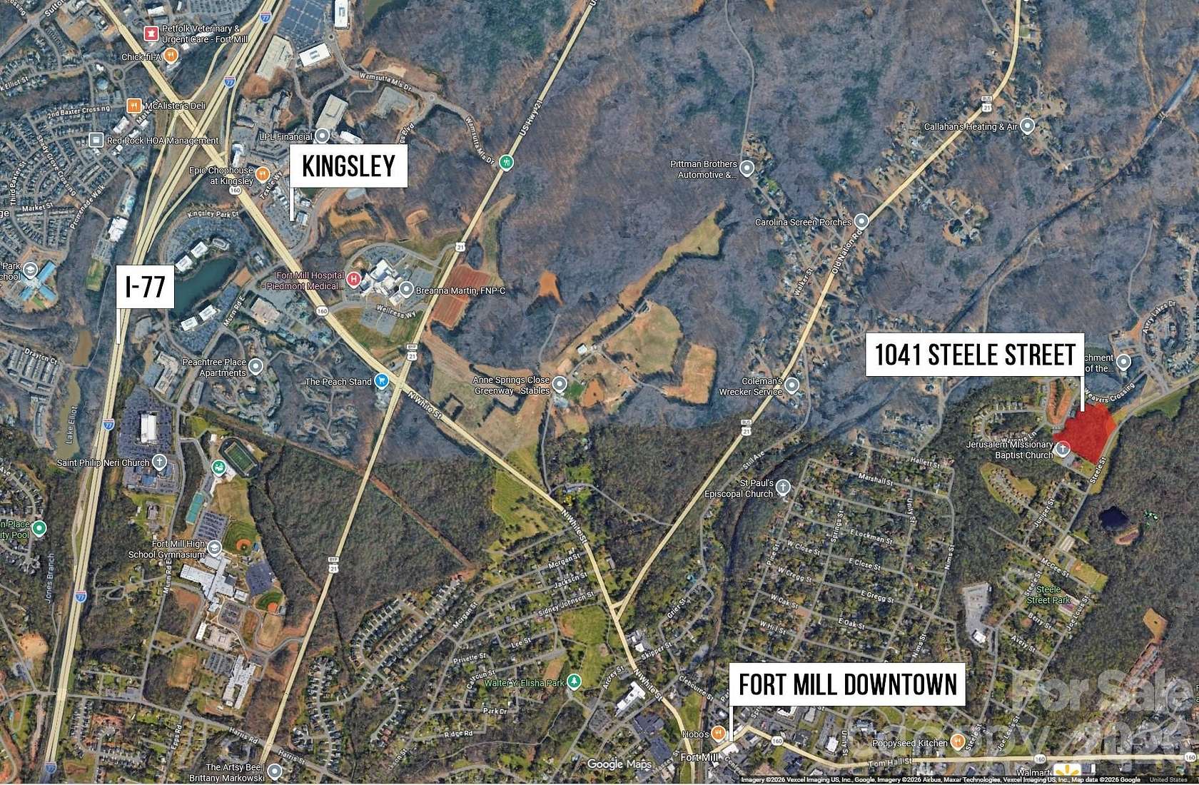 7.7 Acres of Mixed-Use Land for Sale in Fort Mill, South Carolina