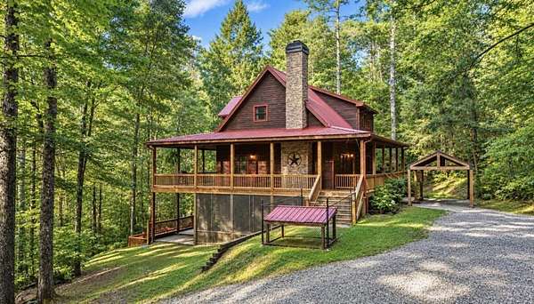 2.47 Acres of Land with Home for Sale in Ellijay, Georgia