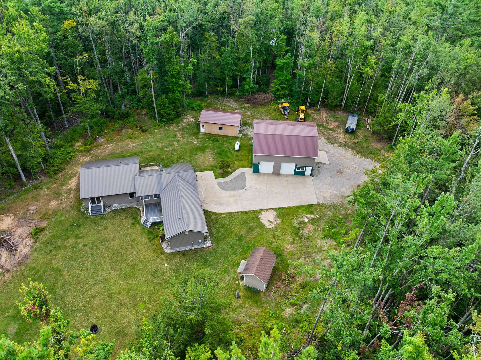 10 Acres of Recreational Land with Home for Sale in Gaylord, Michigan