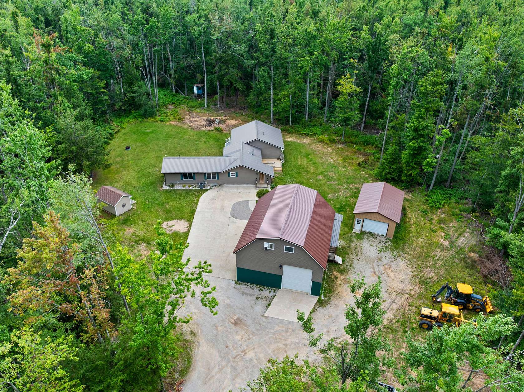 10 Acres of Recreational Land with Home for Sale in Gaylord, Michigan