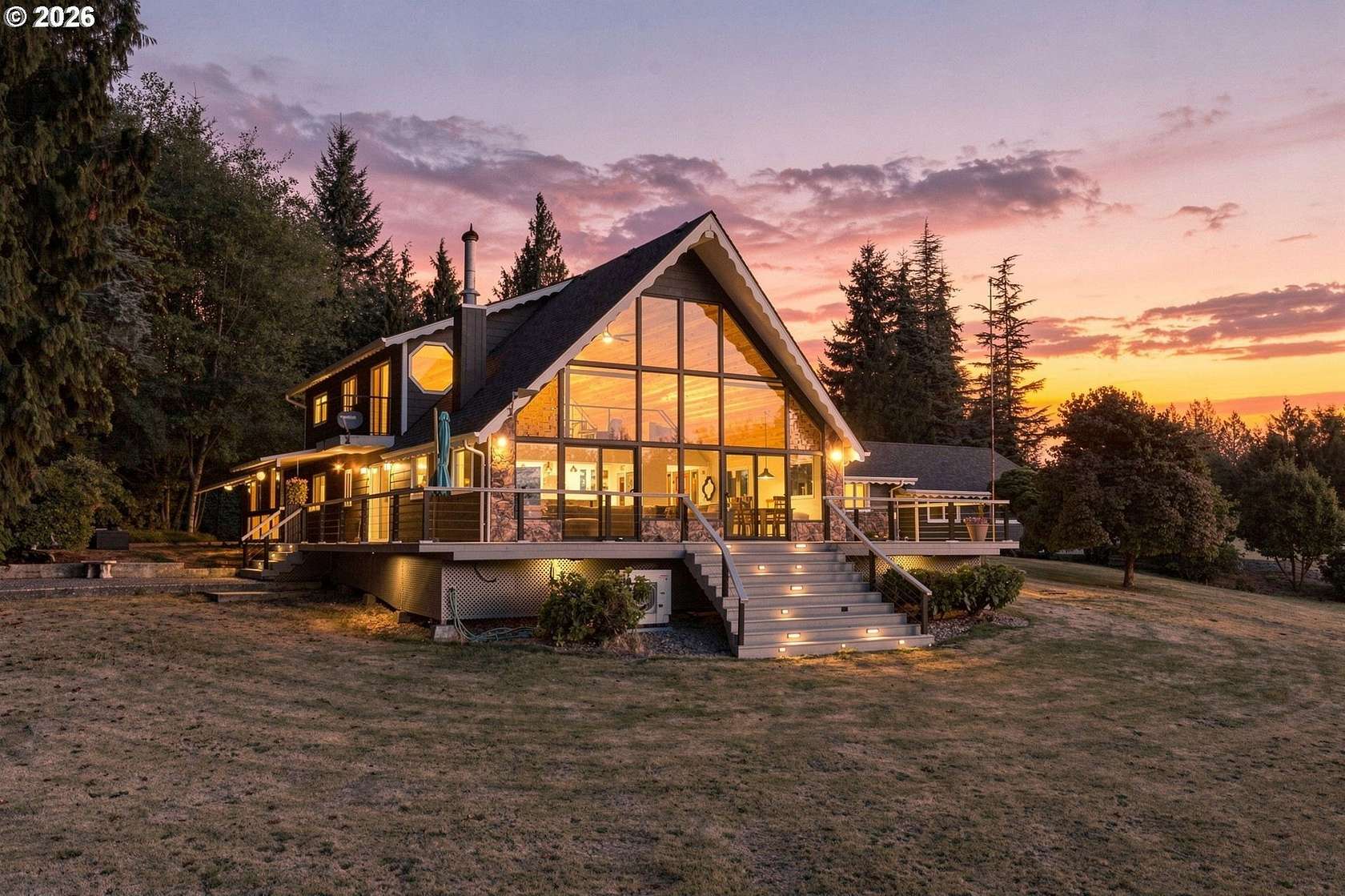 6.59 Acres of Land with Home for Sale in Longview, Washington