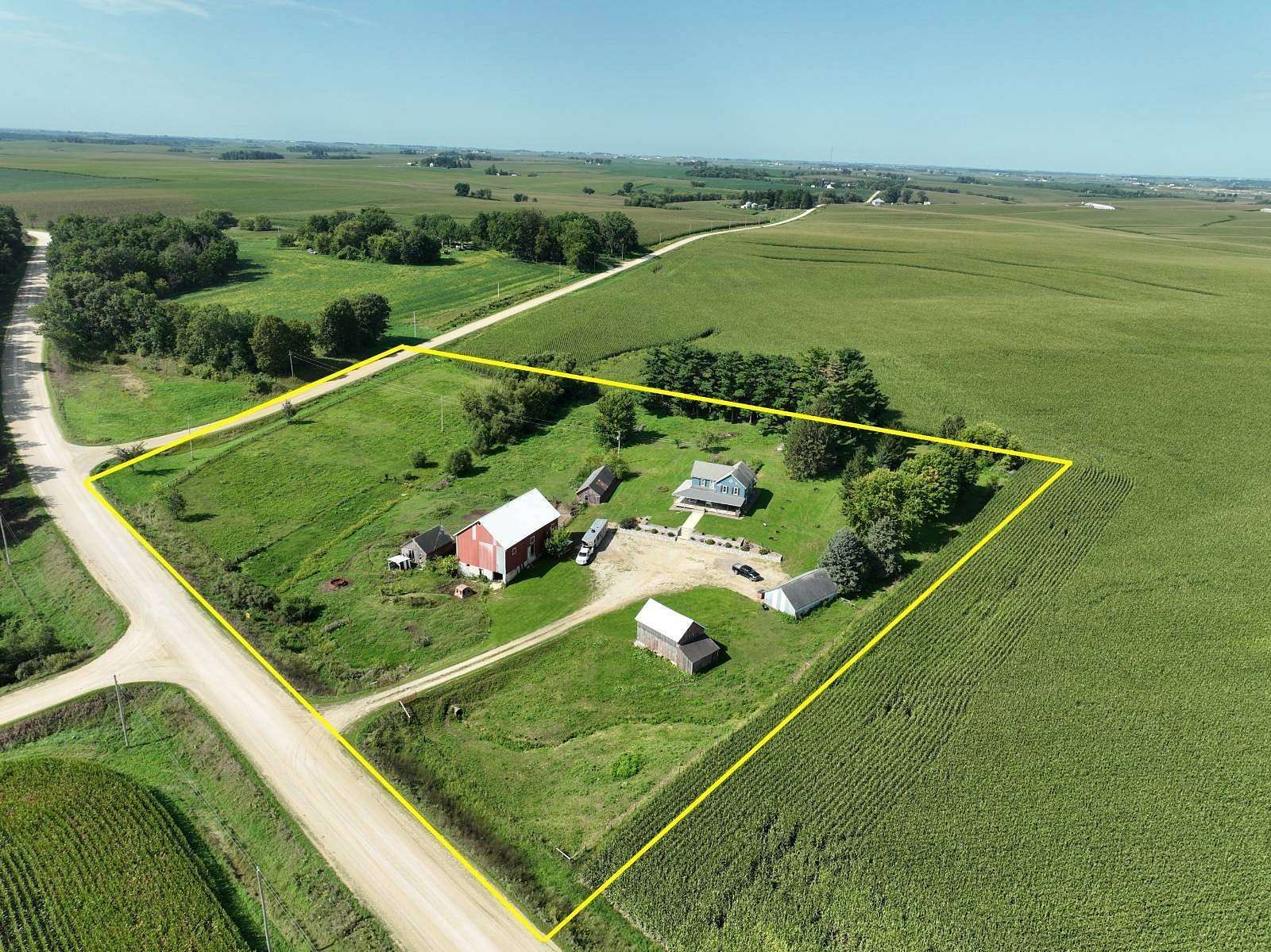 5.83 Acres of Land with Home for Sale in Waukon, Iowa